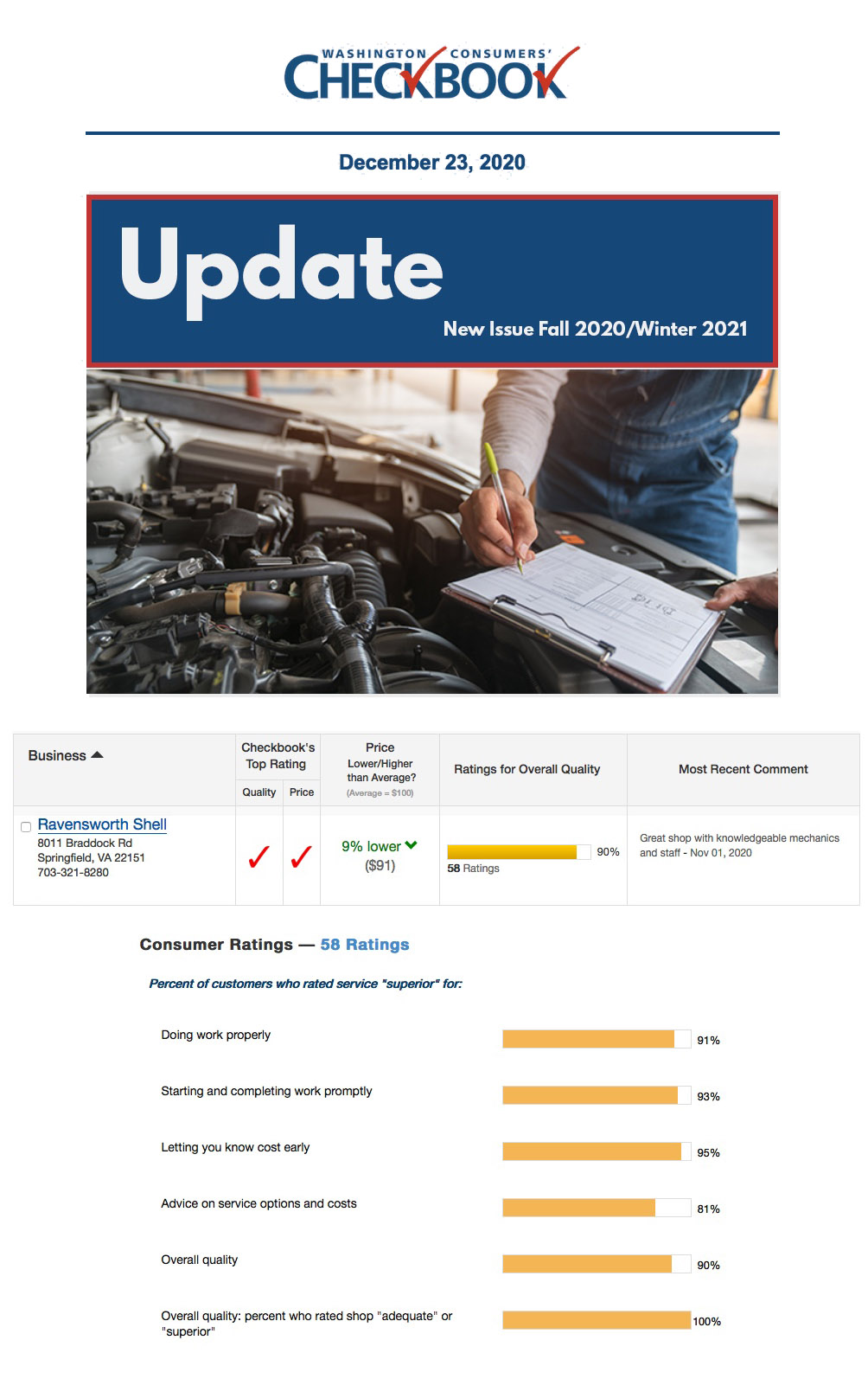 washington consumer checkbook