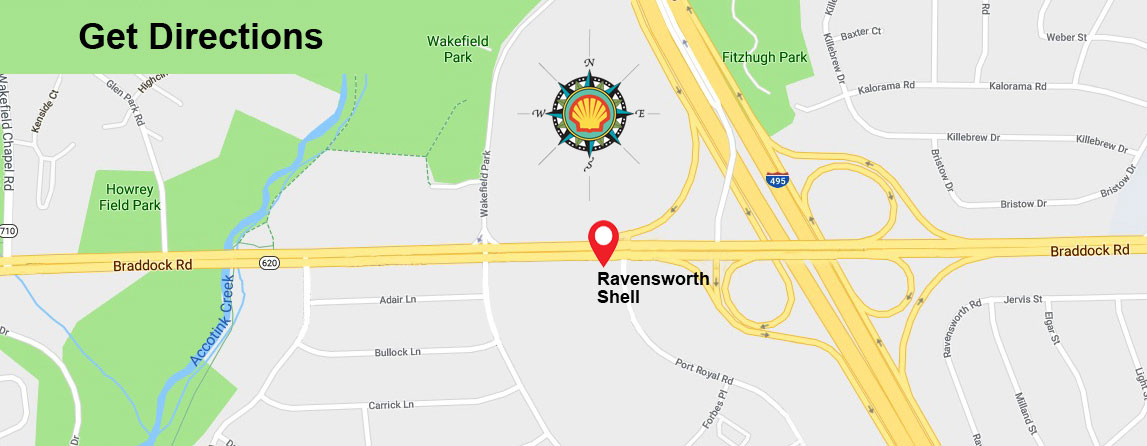 Map of the Springfield Area surrounding Ravensworth Shell