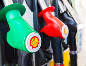 Gas Pumps with the Shell Logo
